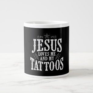 Grande Tasse Jésus amour Jésus M'Aime Et Mes Tatouages