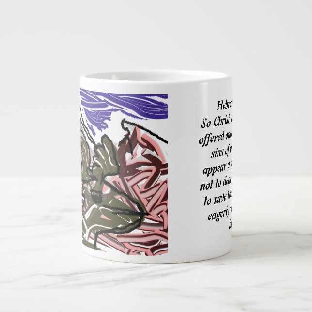 Grande Tasse Jésus en attente (Devant)