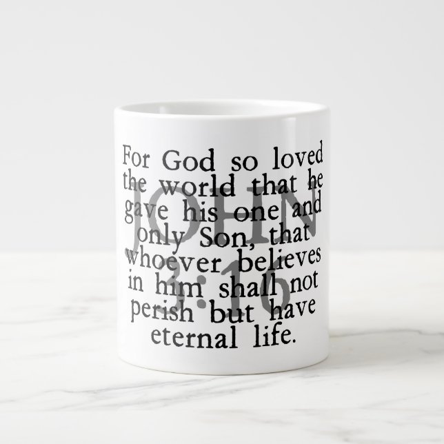Grande Tasse John 3:16 (Devant)