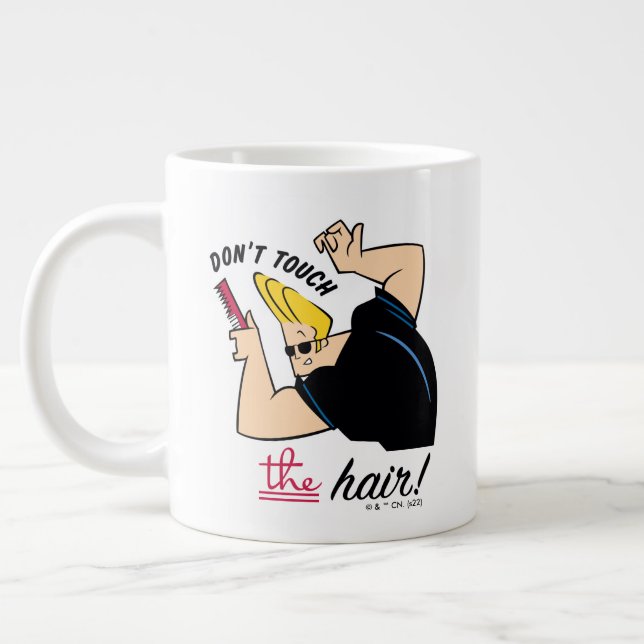 Grande Tasse Johnny Bravo Comb - Ne touchez pas les cheveux! (Gauche)