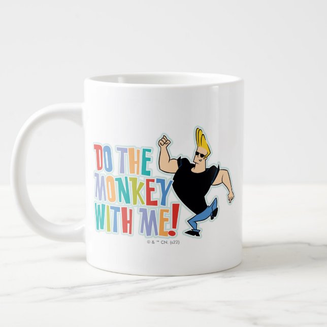 Grande Tasse Johnny Bravo - Faites Le Singe Avec Moi ! (Gauche)