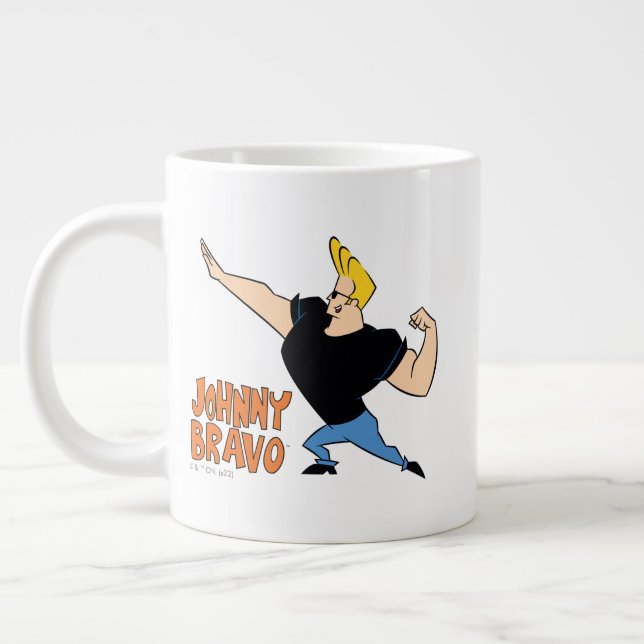 Grande Tasse Johnny Bravo Flexing (Gauche)
