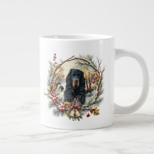 Grande Tasse Joie de Noël du Setter Gordon – Art canin saisonni
