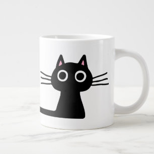 Grande Tasse Joli Chat Noir Félin Félin Amusant