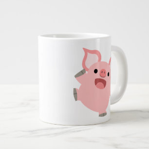 Grande Tasse Jolie caricature Cochon