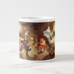 Grande Tasse Jouets de Noël vintage, poupées dansantes, ours en