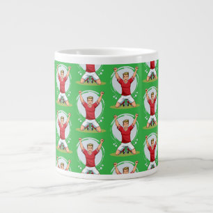 Grande Tasse Joueur de football homme
