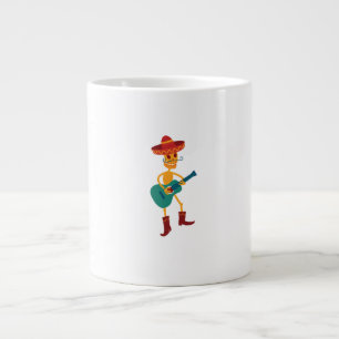 Grande Tasse Joueur de guitare squelette festif