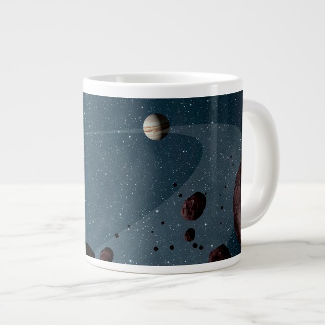 Grande Tasse Jovian Trojans Astéroïdes. (Devant droit)