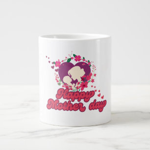 Grande Tasse Joyeuse fête des mères Design Tendance