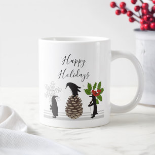 Grande Tasse Joyeuses Fêtes Mignon Drôle Noël Manchot