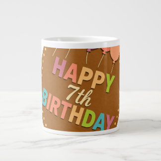 Grande Tasse Joyeux 7ème anniversaire