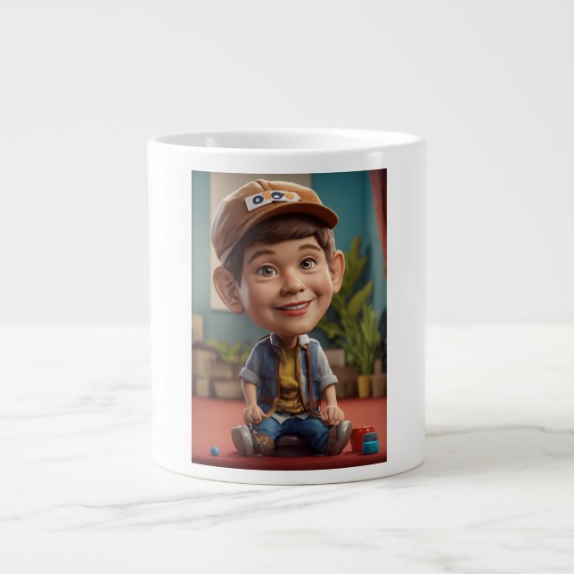 Grande Tasse Joyeux garçon (Devant)