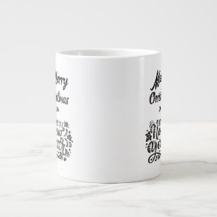Grande Tasse Joyeux Noël et Bonne Année Design Simple