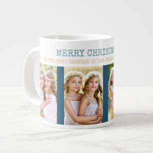 Grande Tasse Joyeux Noël Meilleur Grand-Père du monde 4 photo