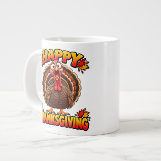 Grande Tasse Joyeux Thanksgiving & Dinde Rôtie