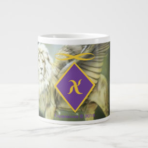 Grande Tasse Jumbo de Lion à ailes blanches de 20 oz