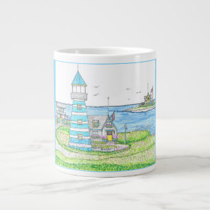 Grande Tasse Jumbo Mug, phare d'Americana