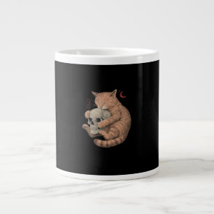 Grande Tasse Jusqu'à la mort Faites-nous la fête Chat Crâne cla