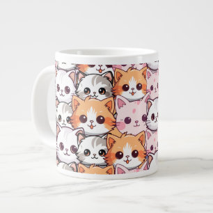 Grande Tasse Kawaii Chat félin Kitten visage animal de compagni