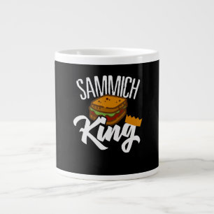 Grande Tasse King Sandwich Fars Day Alimentation Diète Chef Art