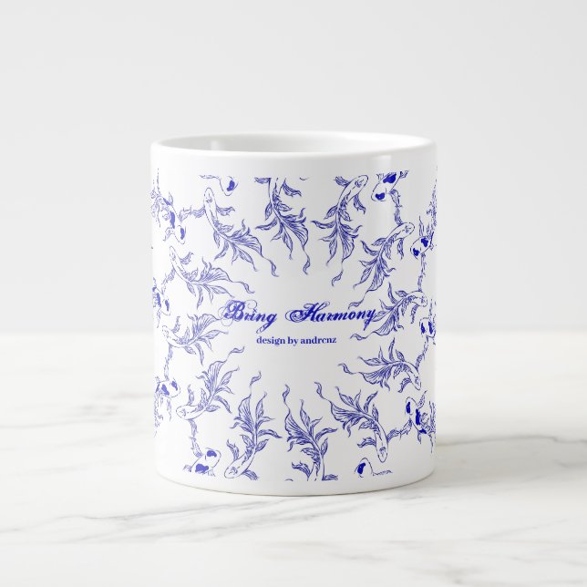 Grande Tasse Koi Art Eternal Flow (Devant)