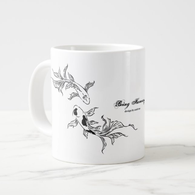 Grande Tasse Koi Art Eternal Flow (Devant gauche)