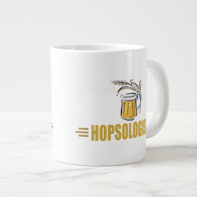 Grande Tasse La bière drôle (Devant droit)