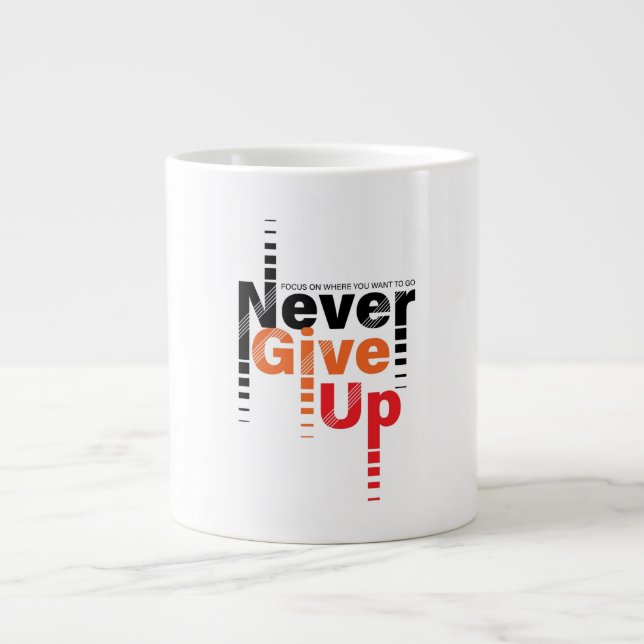Grande Tasse La coupe ne s'arrête jamais (Devant)