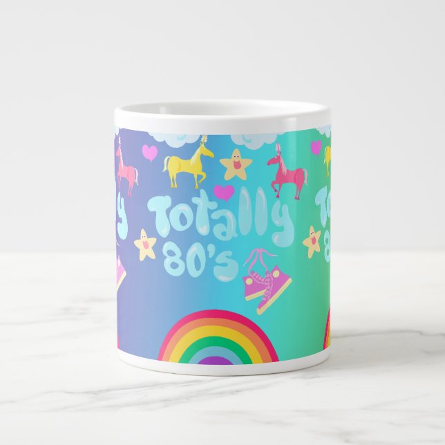 Grande Tasse La devise arc-en-ciel des années 80 (Devant)
