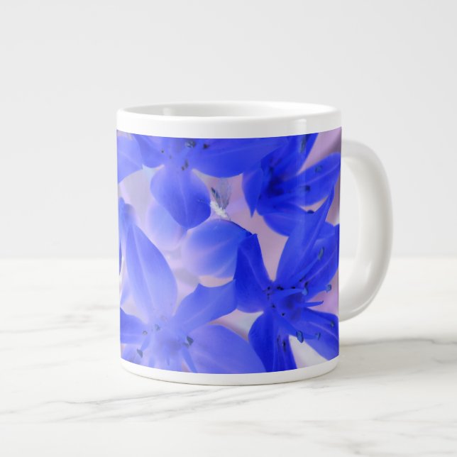 Grande Tasse La gloire de la boue bleue de la neige choquante (Devant droit)