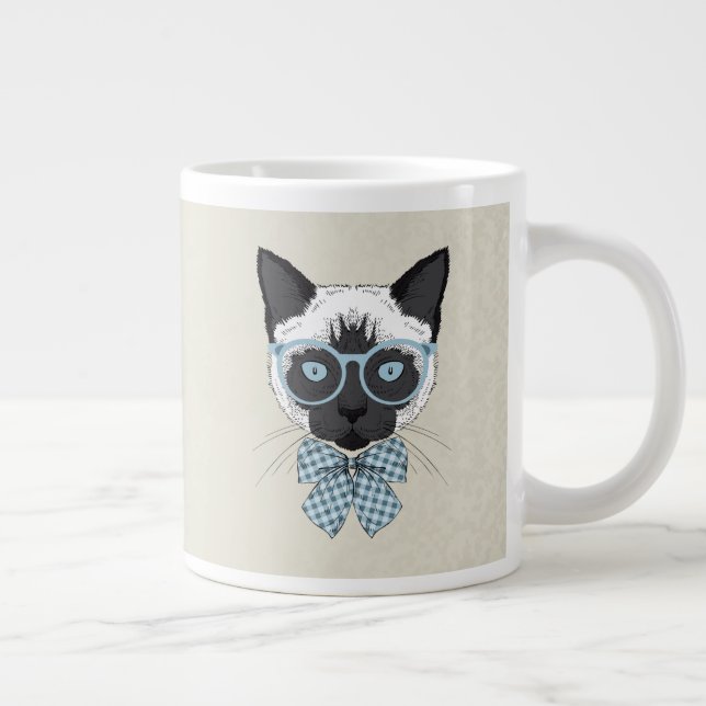 Grande Tasse La mode des chats de Siaman intelligente (Droite)