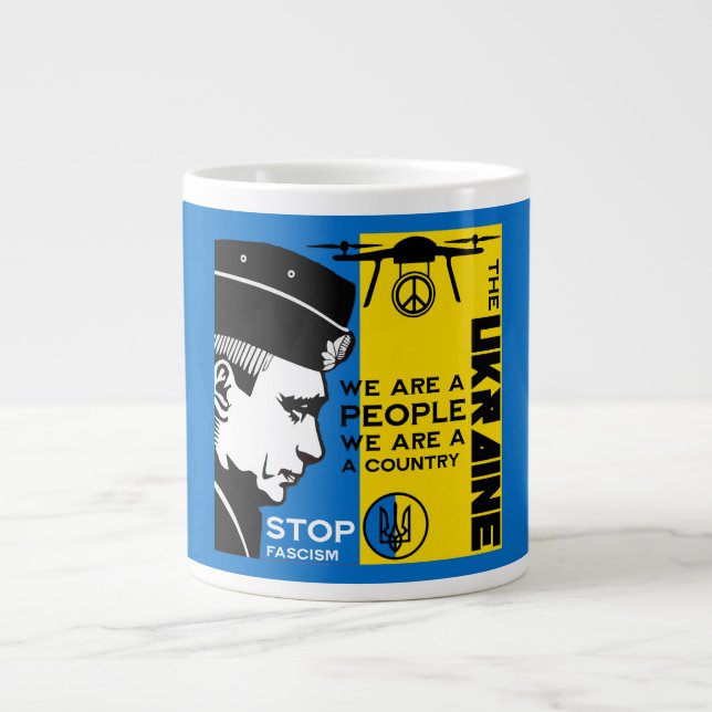 Grande Tasse La Paix Pour L'Ukraine (Devant)