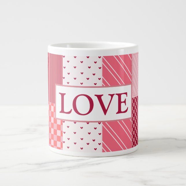 Grande Tasse La Patchwork de Valentine (Devant)
