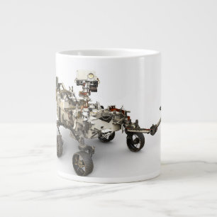 Grande Tasse La Persévérance Mars Rover Sur Arrière - plan Blan