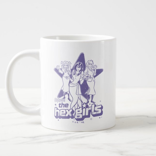 Grande Tasse La puissance étoilée des filles hexagonales (Gauche)