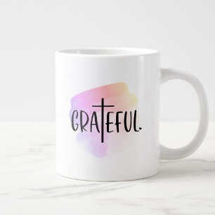 Grande Tasse La typographie de la Croix-chrétienne