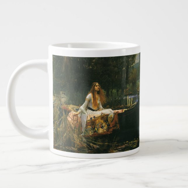 Grande Tasse Lady Shalott On Boat par John William Waterhouse (Gauche)