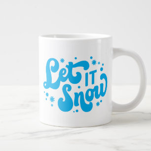 Grande Tasse Laisser neiger hiver design