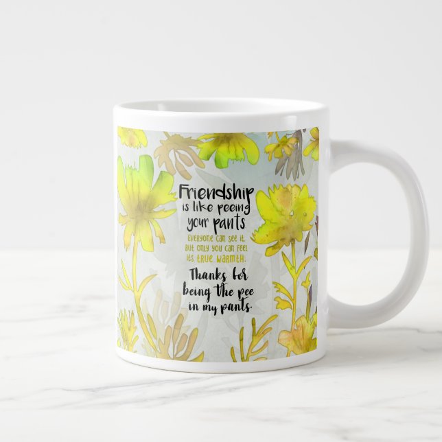 Grande Tasse L'Amitié, c'est comme jeter un coup d'oeil à votre (Droite)