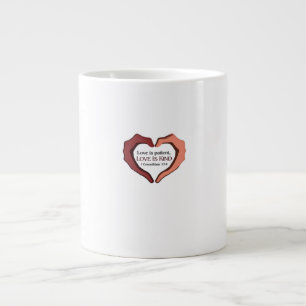 Grande Tasse L'Amour est Patient Raffiné Esthétique 