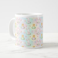 Lapin Mignon Poussin & Agneau Motif de Pâques
