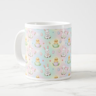 Grande Tasse Lapin Mignon Poussin & Agneau Motif de Pâques