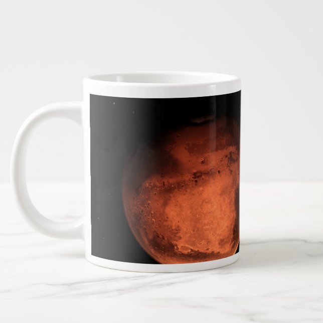 Grande Tasse L'Appareil Spacectoriel Portant Le Rover De La Per (Gauche)