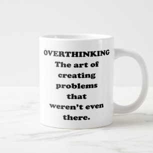 Grande Tasse L'art de la réflexion - L'humour de bureau amusan