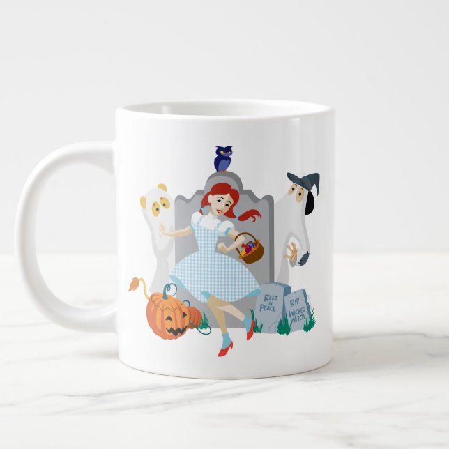 Grande Tasse L'Assistant D'Oz™ | Dorothy Halloween Joyeuse Dans (Gauche)