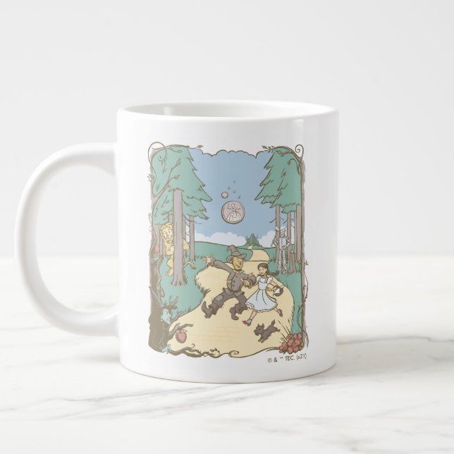 Grande Tasse L'Assistant D'Oz™ | Storbook Yellow Brick Road (Gauche)