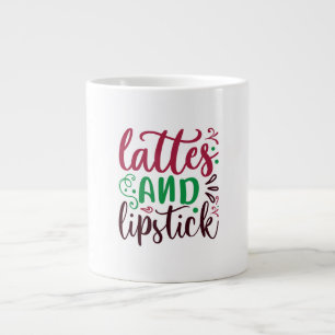 Grande Tasse lattes et rouge à lèvres