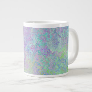 Grande Tasse Lavender Dream Neon Pastel Encre d'alcool Abstrait
