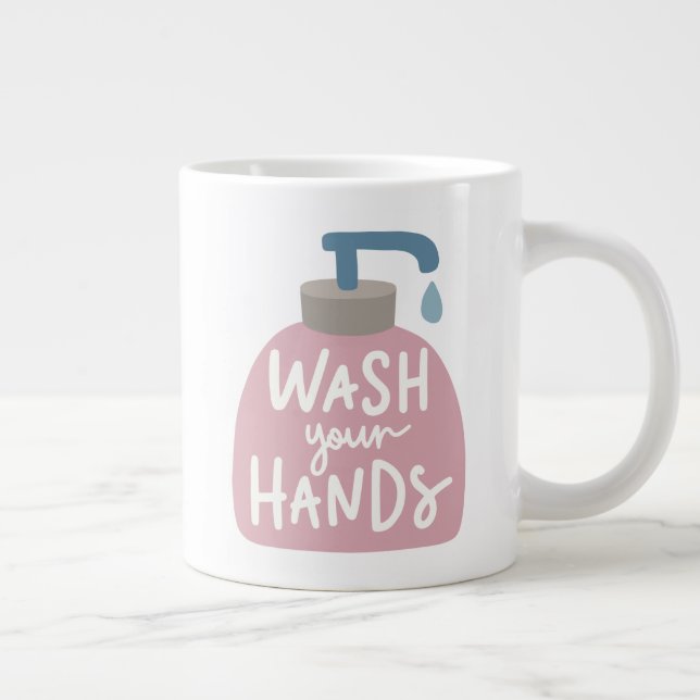 Grande Tasse Laver tes mains (Droite)